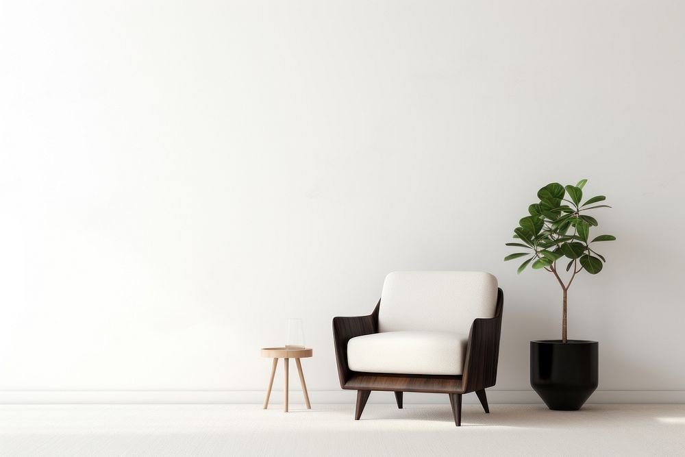 modern livingroom wall architecture furniture. | Free Photo - rawpixel