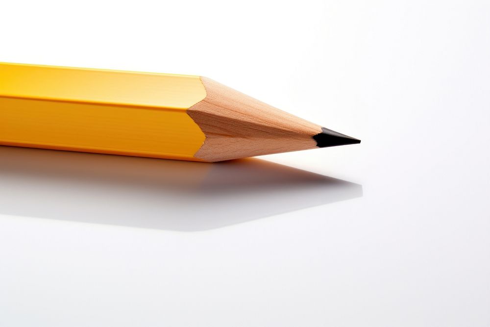 Pencil white background still life education. AI generated Image by rawpixel.