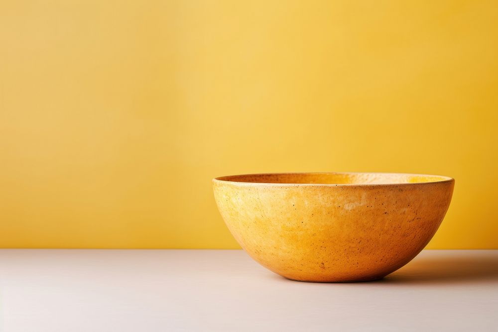 Yellow bowl simplicity still life flowerpot.