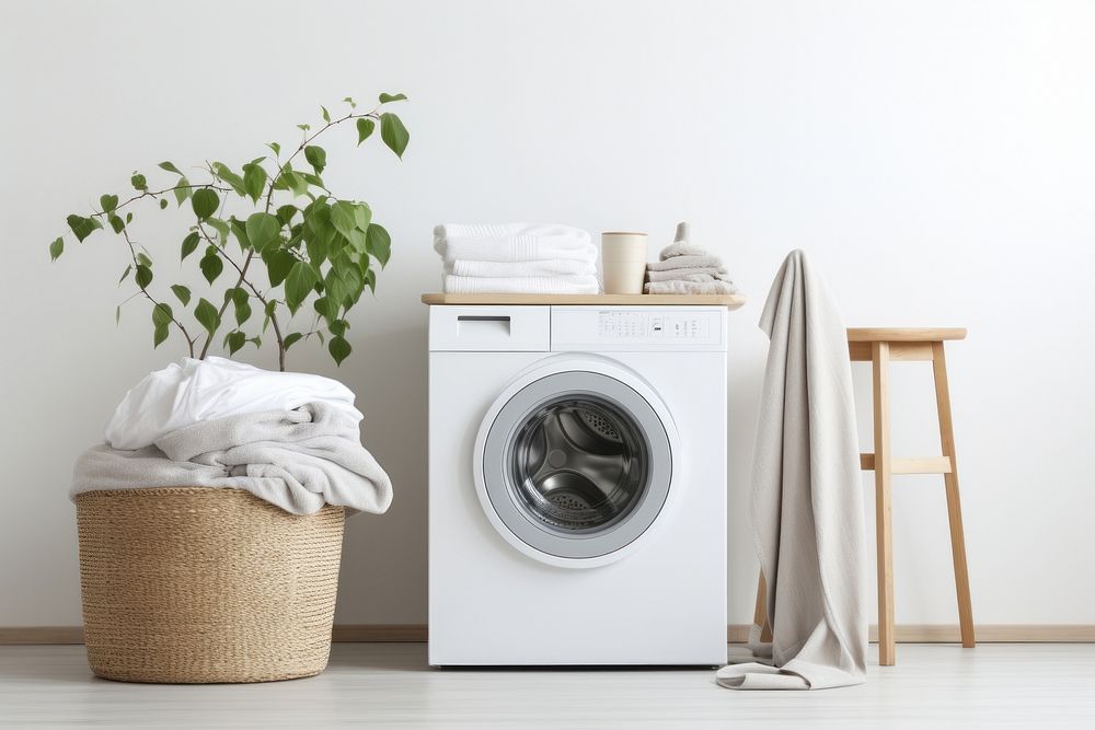 Scandinavian Interior Design Style a Laundry room laundry appliance dryer.