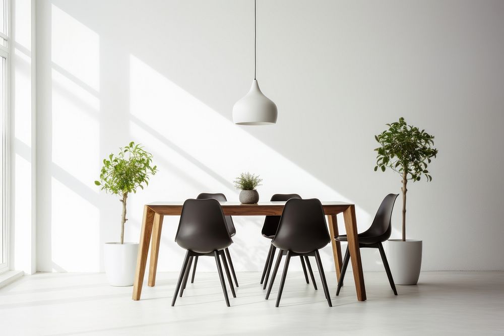 Scandinavian Interior Design Style a dinning architecture furniture building.