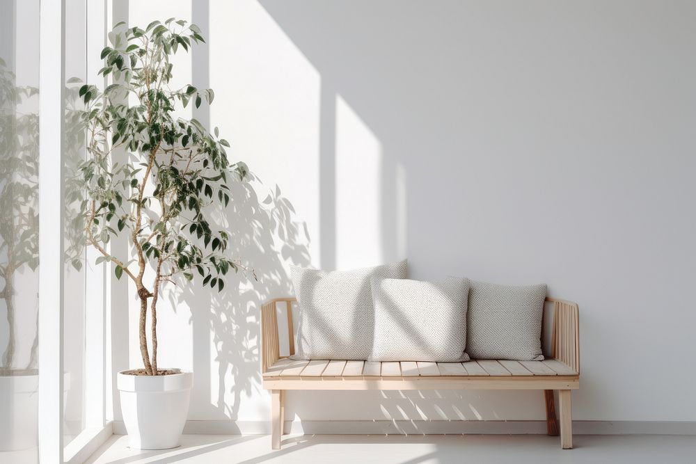 Scandinavian Interior Design Style of Balcony windowsill furniture pillow.
