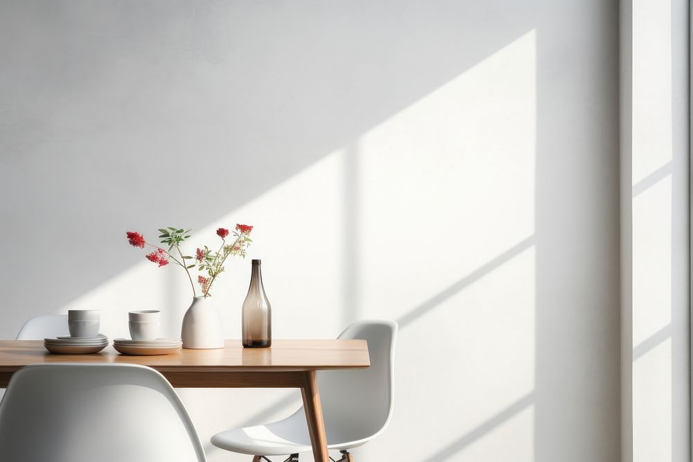 Scandinavian Interior Design Style a dinning wall architecture furniture.