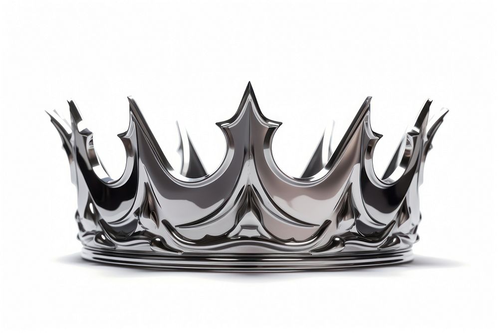 Crown Chrome material crown white background accessories.