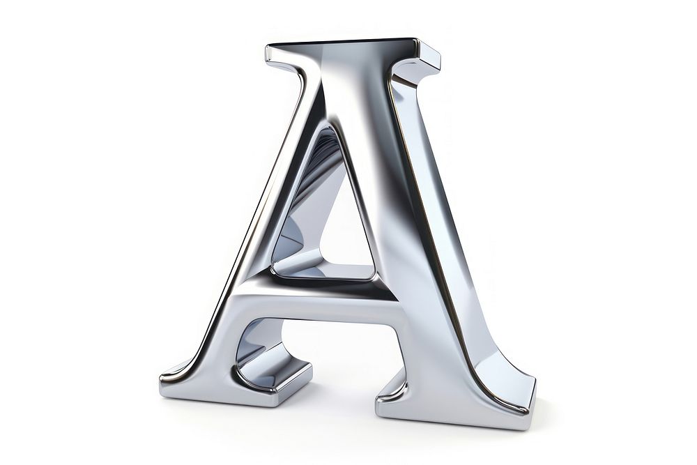 Serif alphabet A shape text white background furniture.