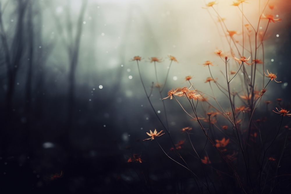Blurred nature background outdoors plant fog. AI generated Image by rawpixel.