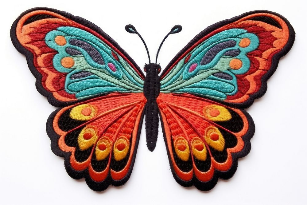 Butterfly pattern animal red. AI generated Image by rawpixel.