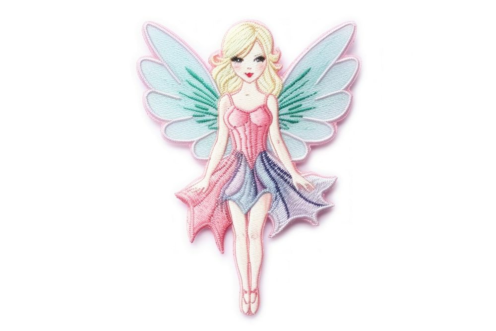 Fairy angel toy white background. AI generated Image by rawpixel.