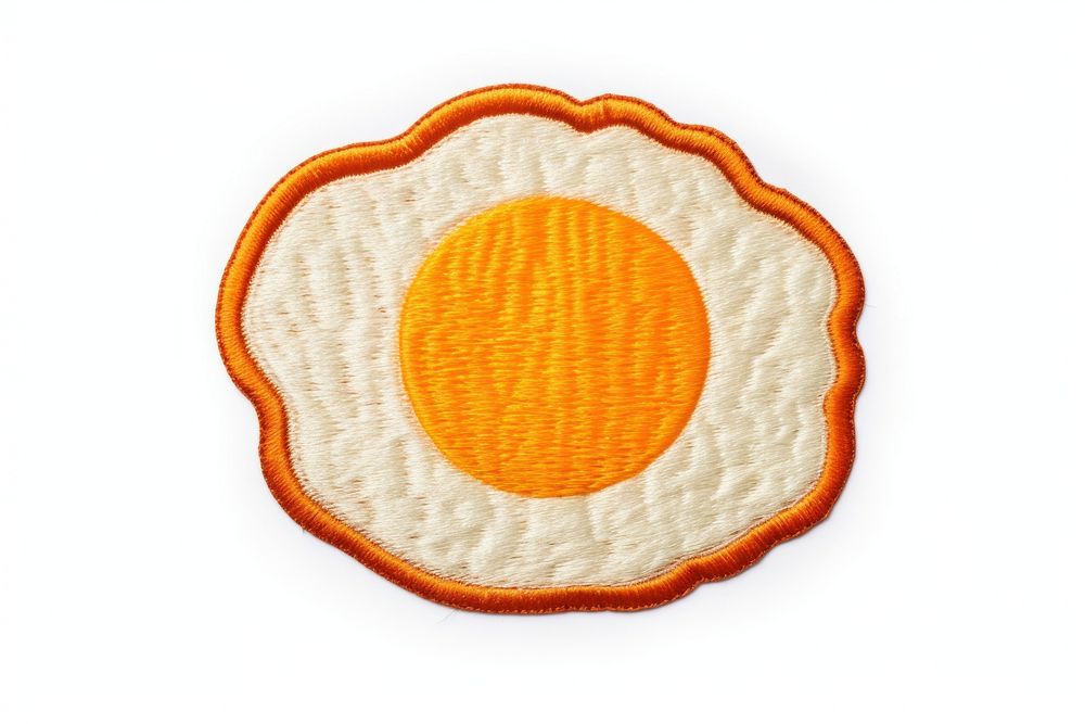 Fried egg food white background accessories. AI generated Image by rawpixel.