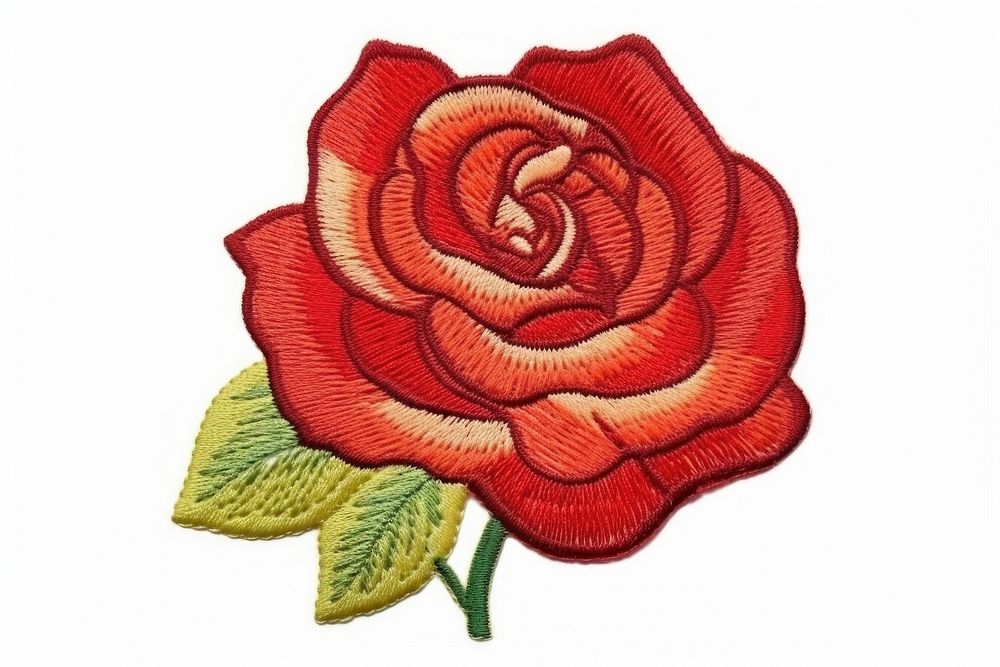 Rose embroidery clothing pattern. AI generated Image by rawpixel.
