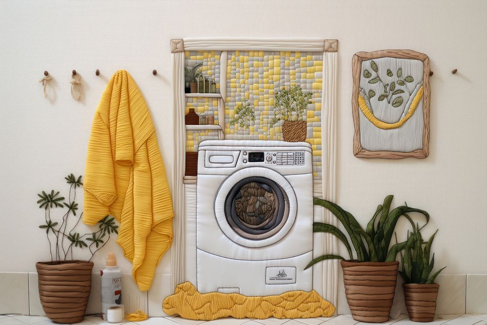 Bathroom appliance laundry dryer.