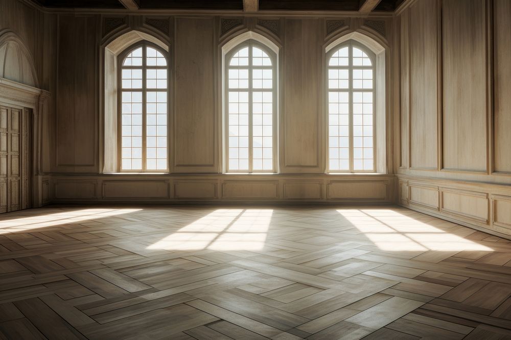 Inside castle empty flooring window wood.