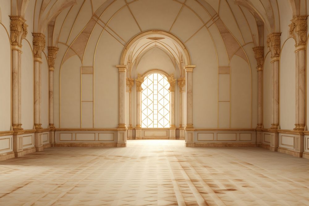 Inside castle empty architecture building flooring.