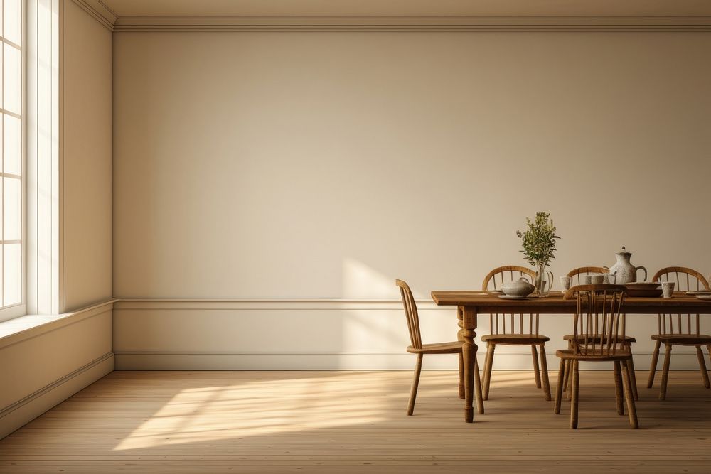 Minimal homy stylish country dining room architecture furniture flooring.