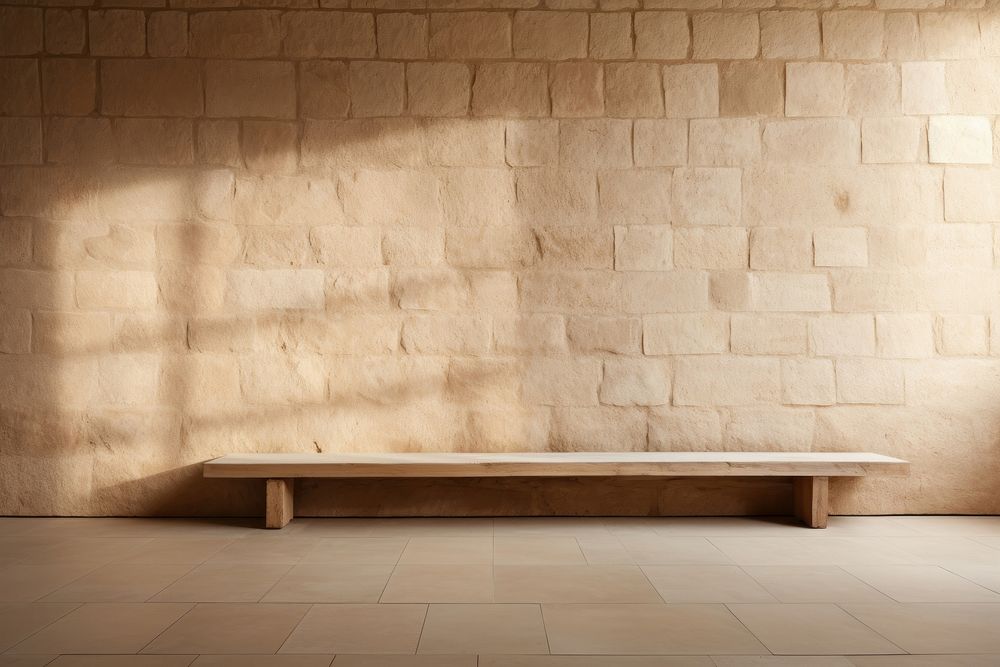 Minimal homy stylish stone wall architecture furniture floor.