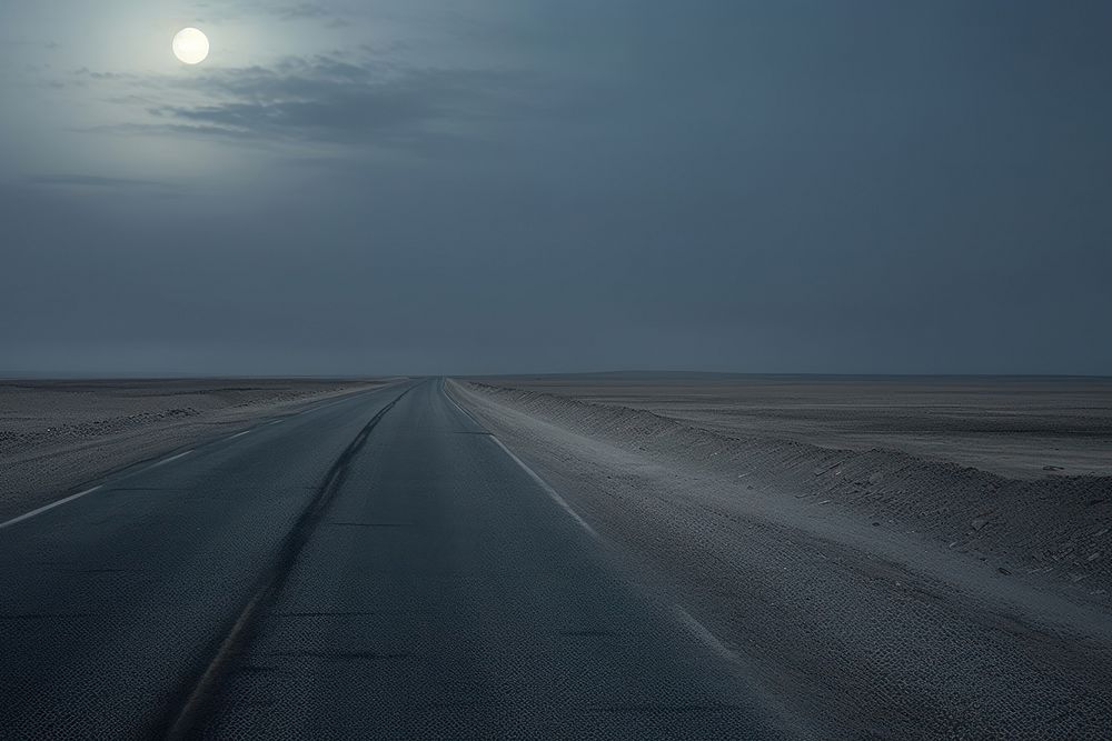 Road travle astronomy outdoors horizon.