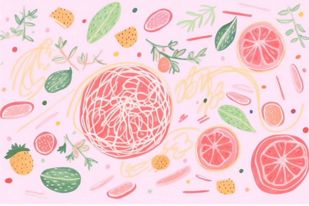 Spaghetti backgrounds pattern fruit.