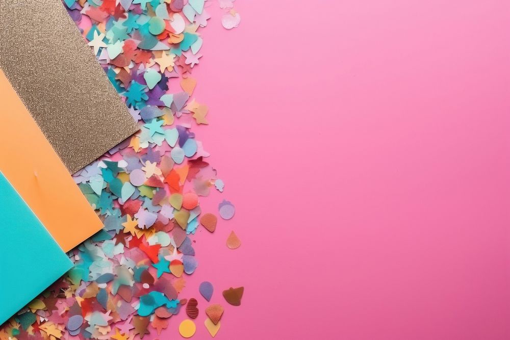 Arts and crafts confetti glitter petal. AI generated Image by rawpixel.