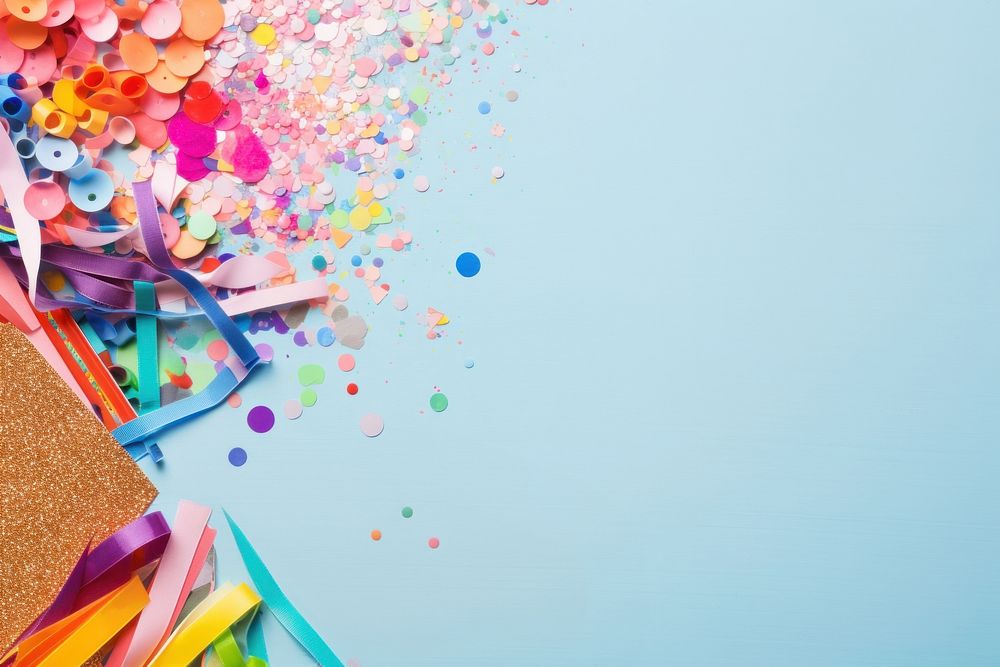 Arts and crafts confetti paper backgrounds. AI generated Image by rawpixel.