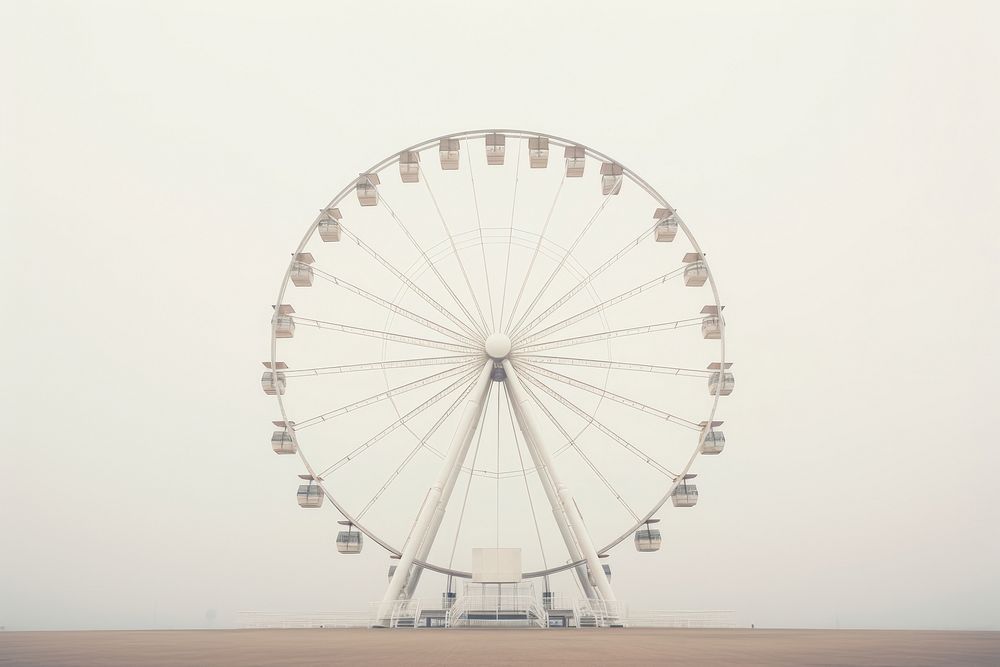 Wheel ferris wheel architecture recreation. AI generated Image by rawpixel.
