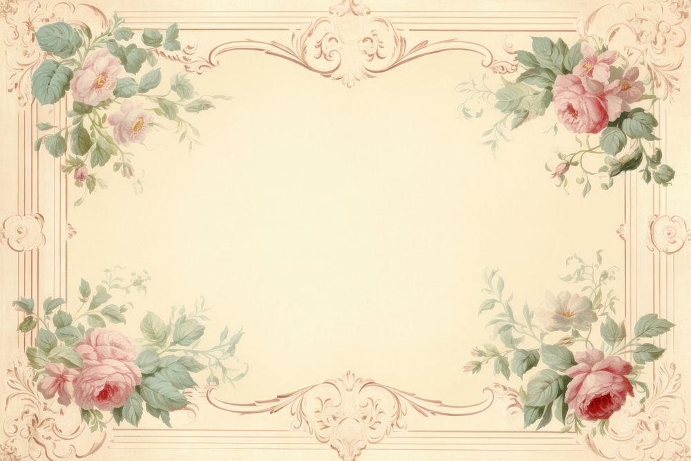 Illustration of frame vintage backgrounds painting pattern.