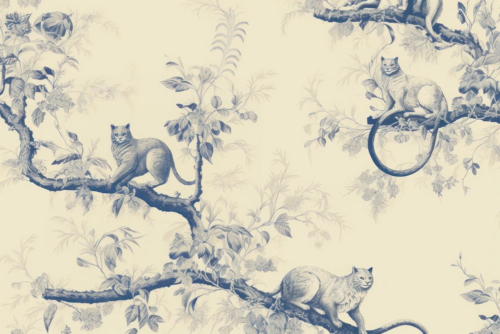 Wallpaper pattern drawing animal.