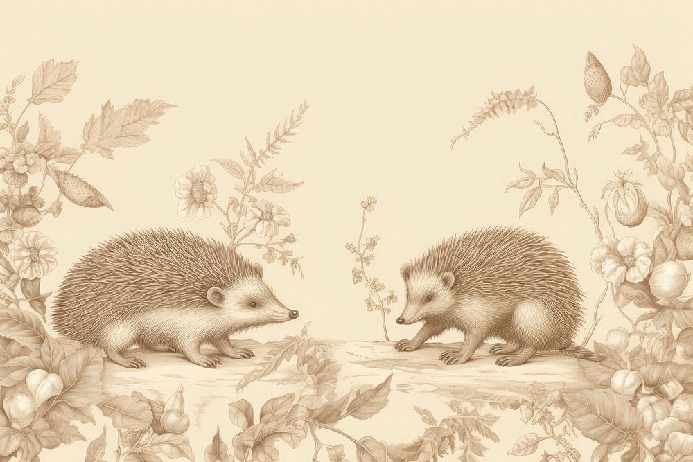 Hedgehog toile drawing animal mammal.
