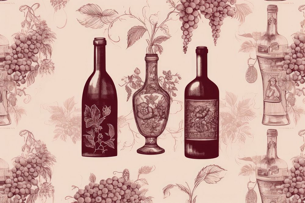 Red wine bottle toile glass drink refreshment.