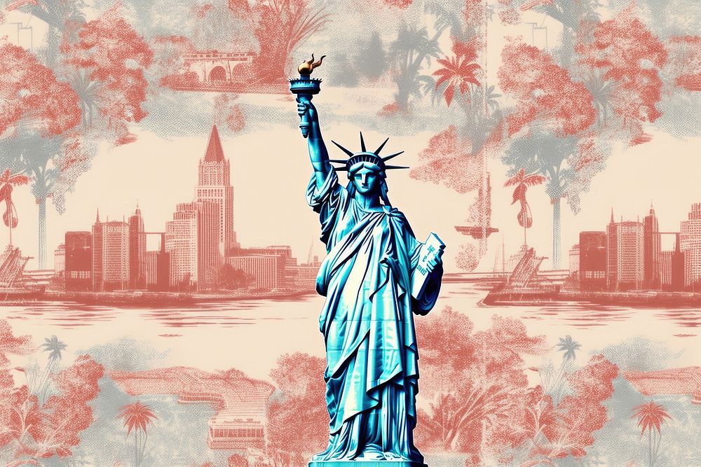 Statue of Liberty toile sculpture sketch statue.