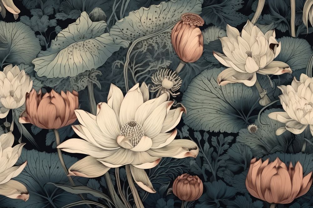 Water lily toile flower plant backgrounds.