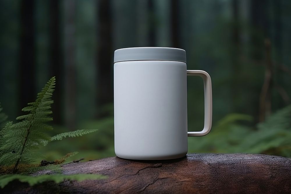 Mug forest drink cup.