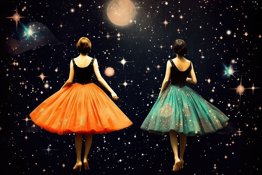 Spring dancing astronomy fashion.