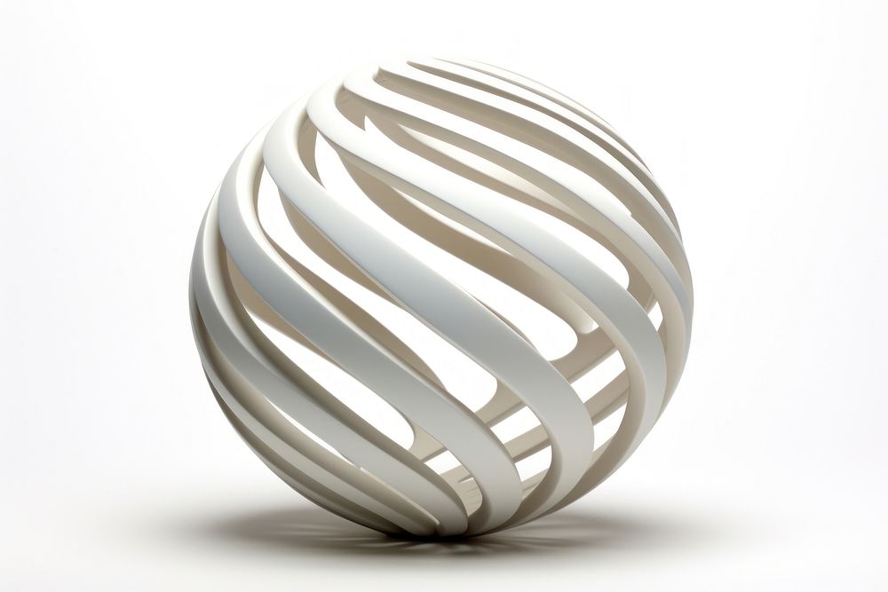 Sphere material shape white white background.