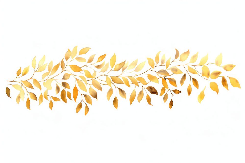 Gold leafs backgrounds pattern plant.