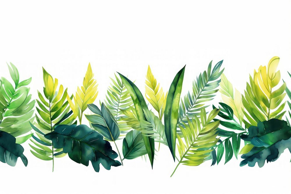 Tropical leaves backgrounds plant green.