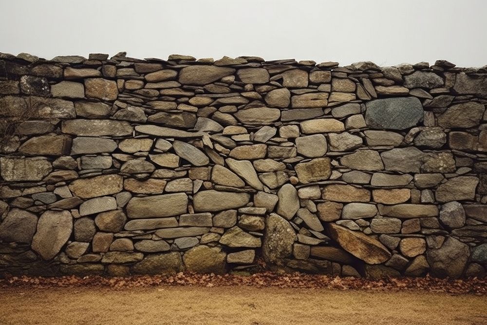 Wall architecture stone rock.