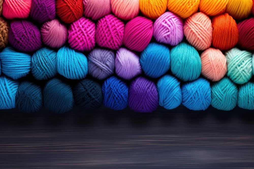 Colorful yarn order wool arrangement. AI generated Image by rawpixel.