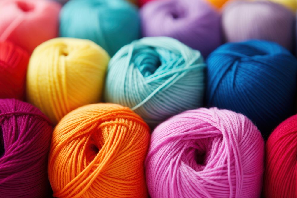 Colorful yarn wool backgrounds creativity. AI generated Image by rawpixel.