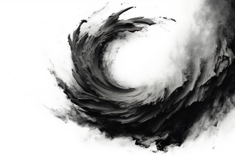 Charcoal drawing sketch swirl. AI generated Image by rawpixel.