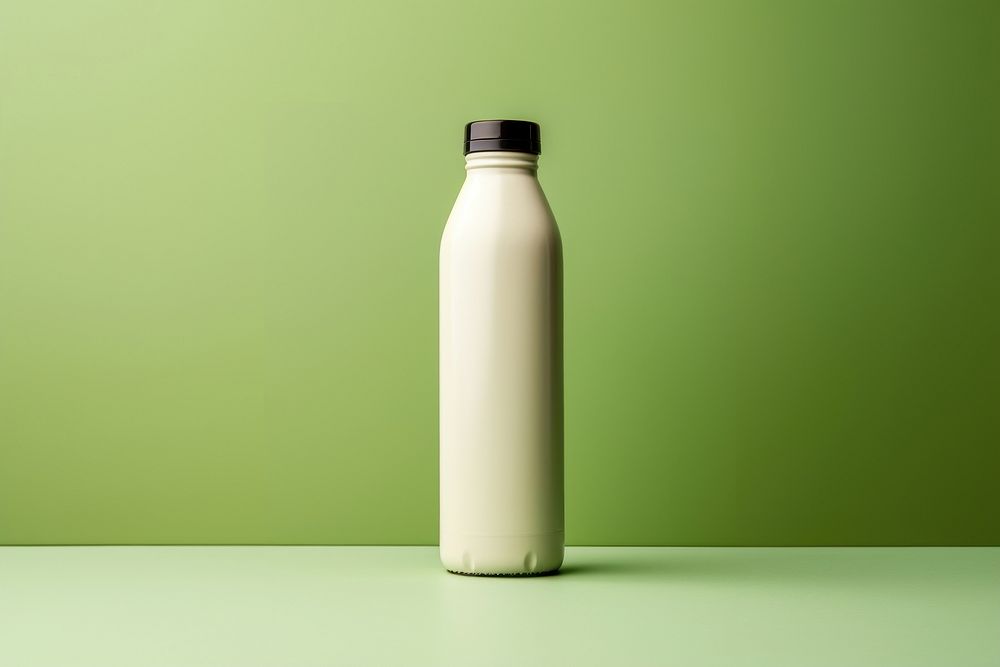 Water bottle dairy green milk.