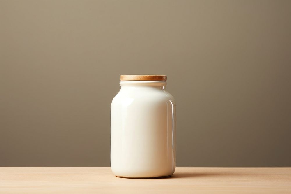 Jar dairy milk refreshment.