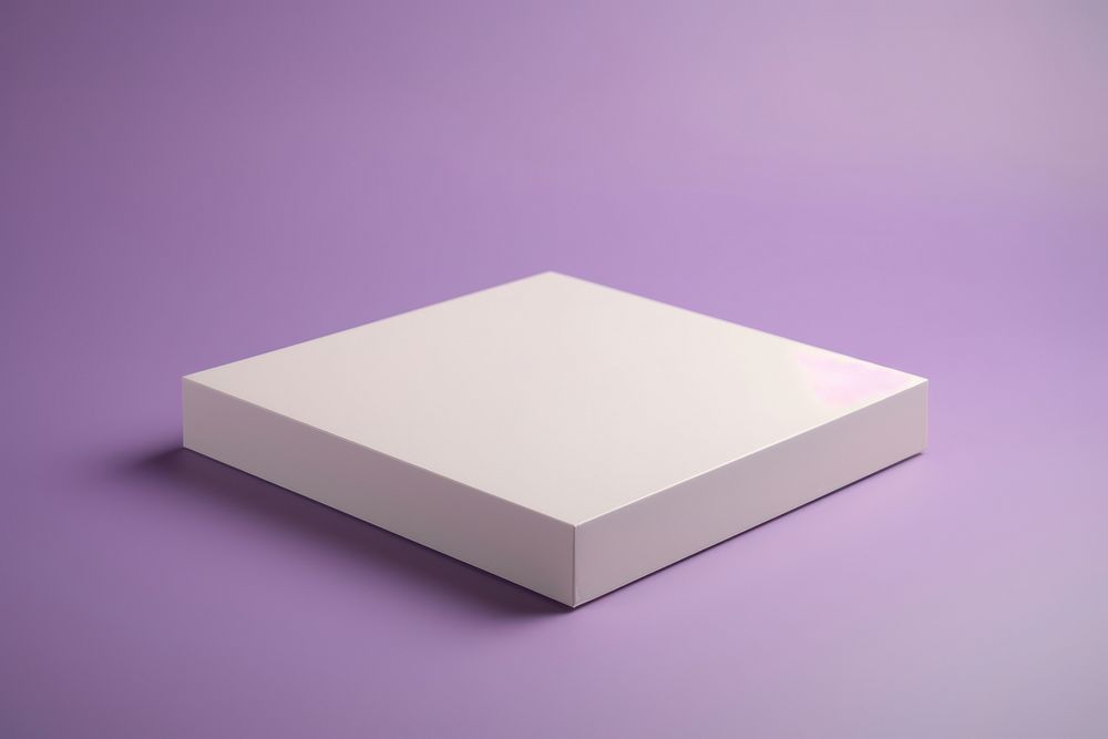 Packaging  purple white simplicity.