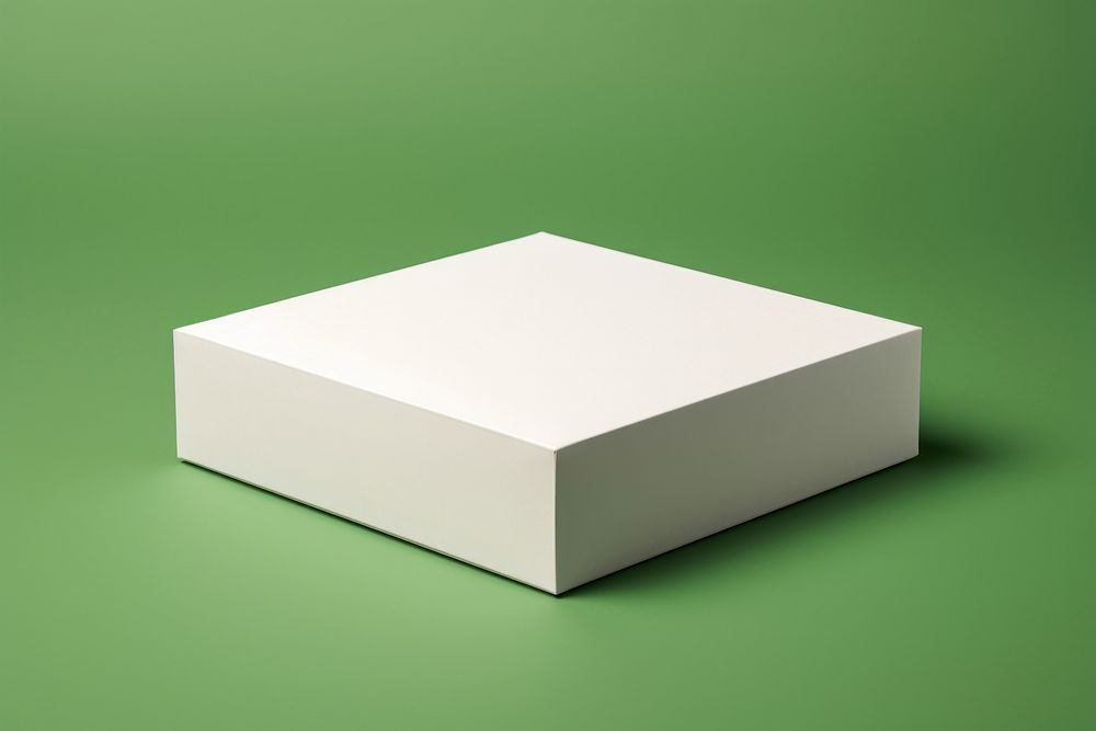 Packaging  carton white green.