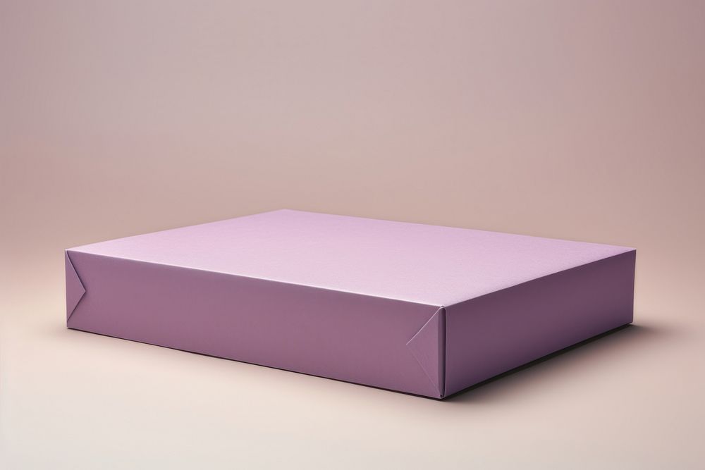 Packaging  carton purple box.