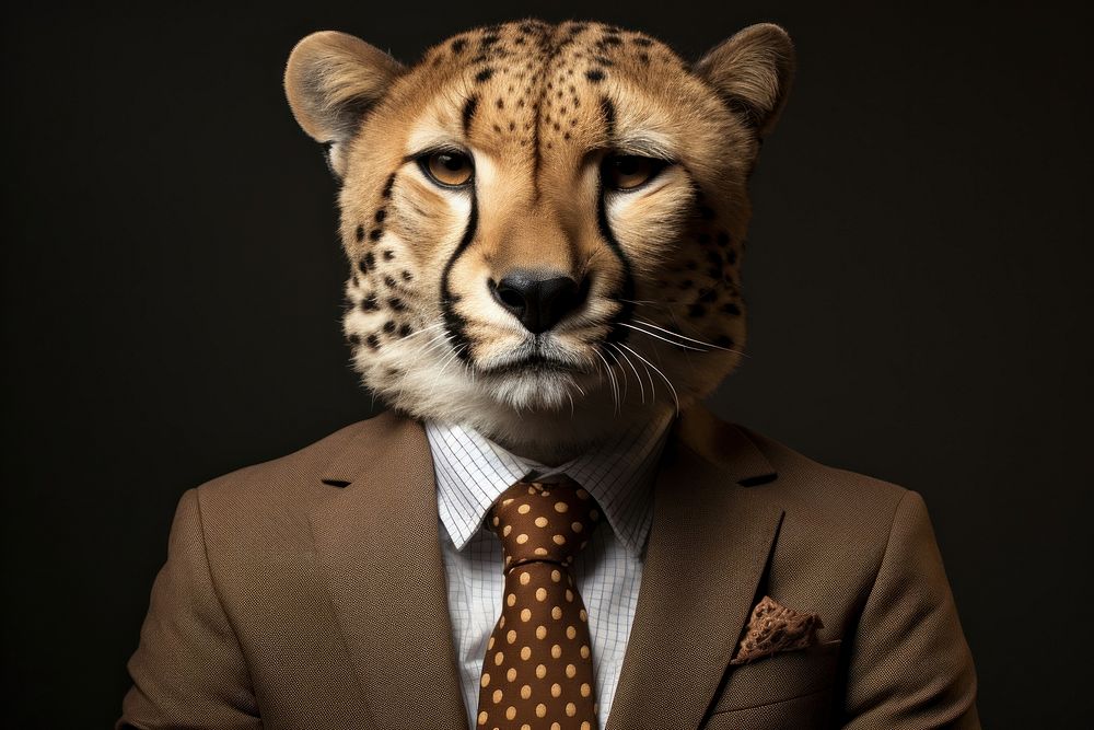 Cheetah animal wildlife portrait.