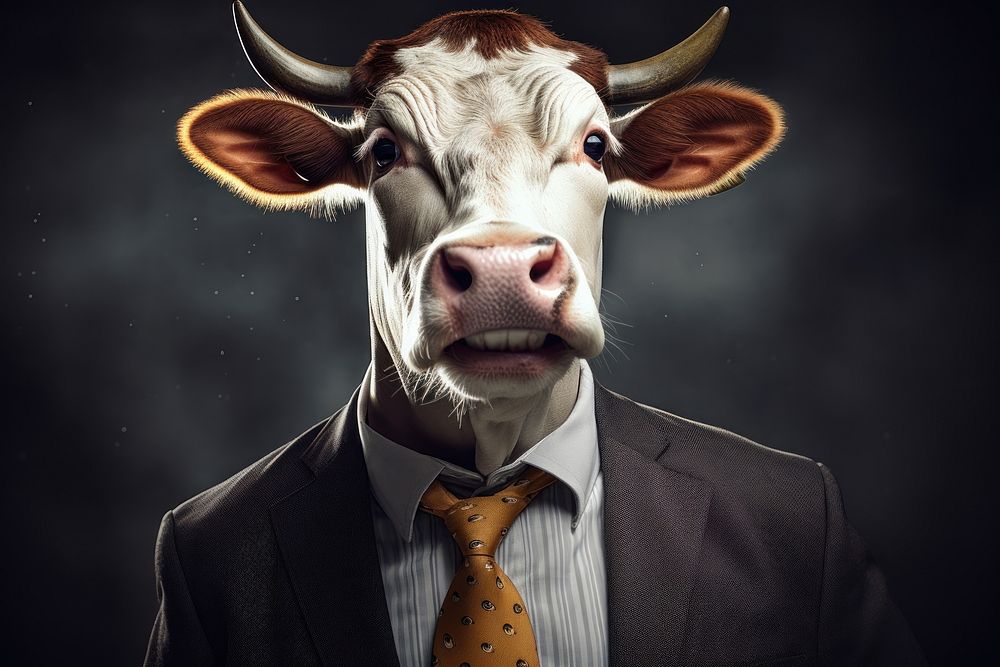 Cow animal livestock portrait.