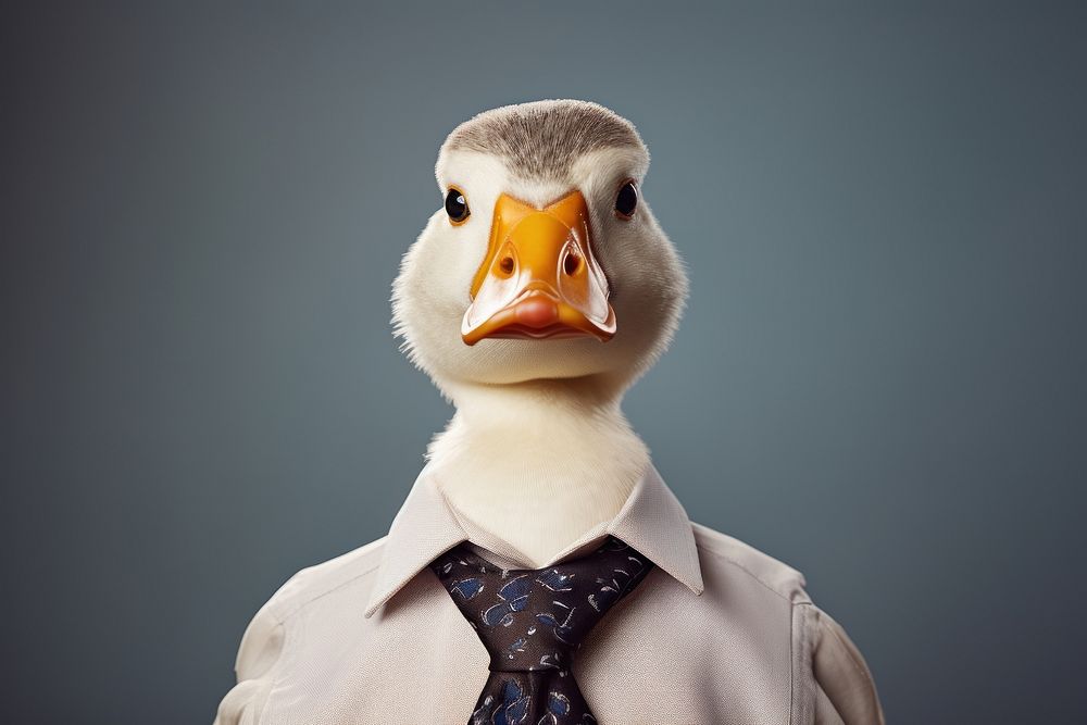 Duck animal portrait goose.