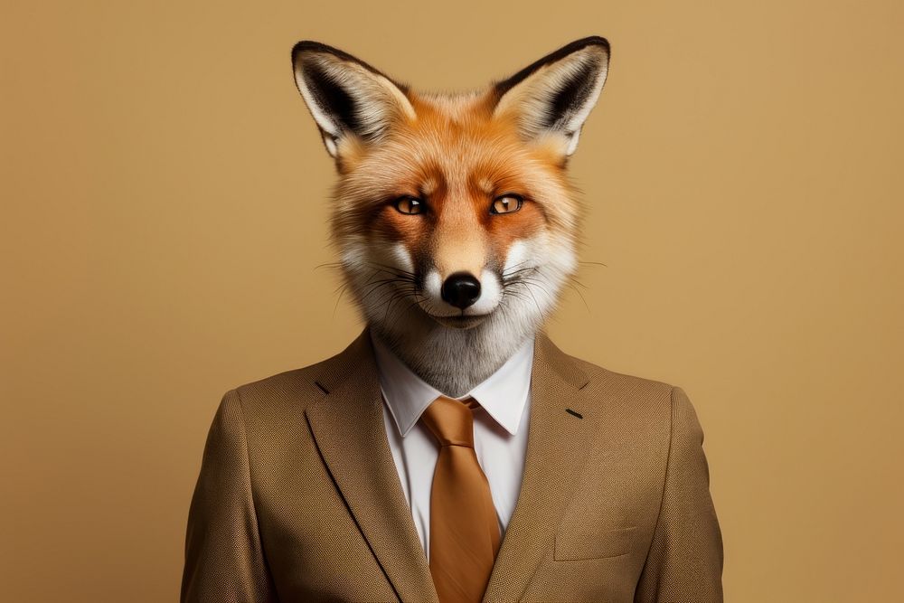 Fox animal wildlife portrait.
