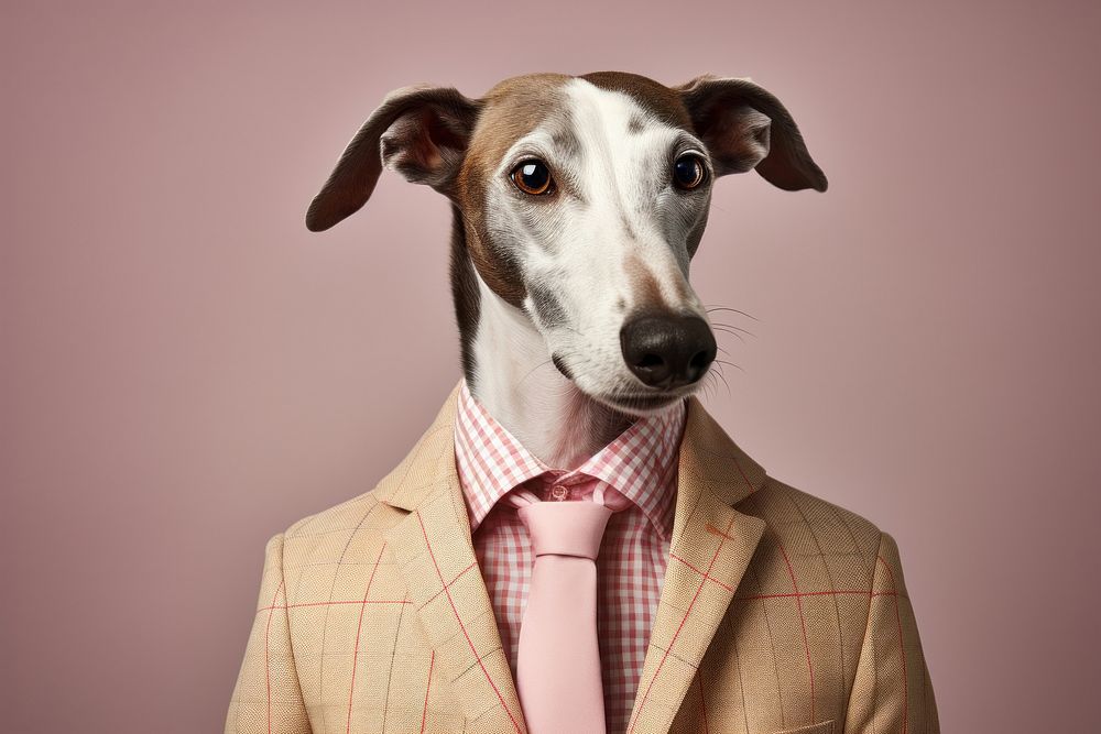 Greyhound animal portrait mammal.
