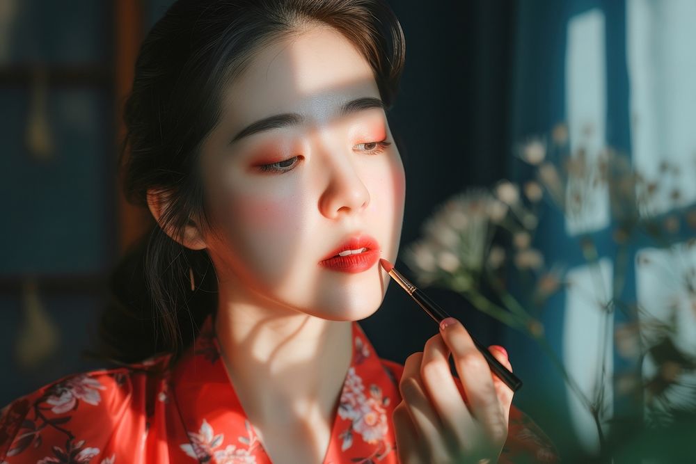 Korean women cosmetics makeup adult.